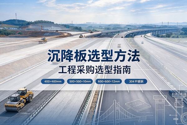 嘉陵沉降板选择方法