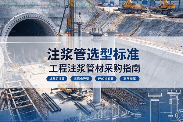 嘉陵注浆管选型标准