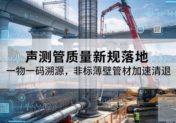 嘉陵声测管质量新规落地，一物一码溯源，非标薄壁管材加速清退