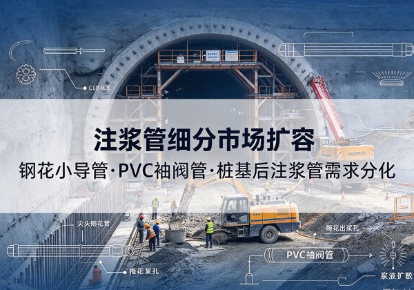 嘉陵注浆管细分市场扩容，隧道钢花小导管、PVC 袖阀管、桩基后注浆管需求分化