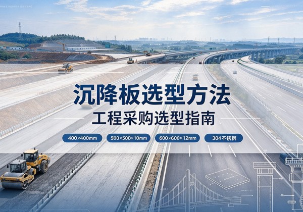 嘉陵沉降板选择方法